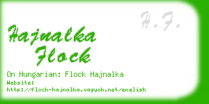 hajnalka flock business card